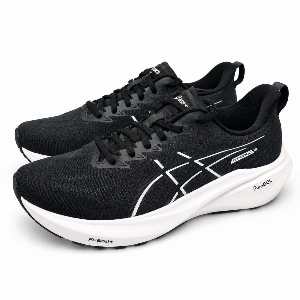 ASICS GT-2000 13 Black White 1011B861 Men's Size 9 Running Shoes